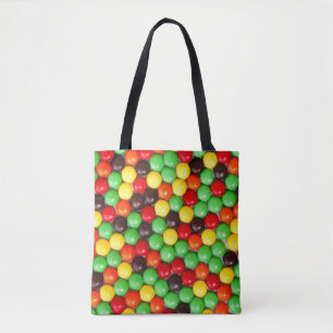 Colourful candies tote bag