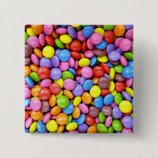 Colourful Candy 15 Cm Square Badge