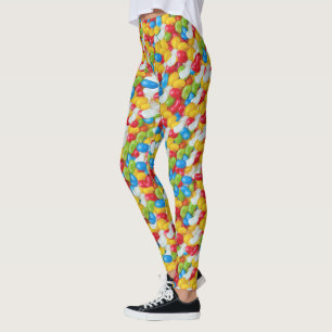 Colourful Candy Beans Delights, Leggings