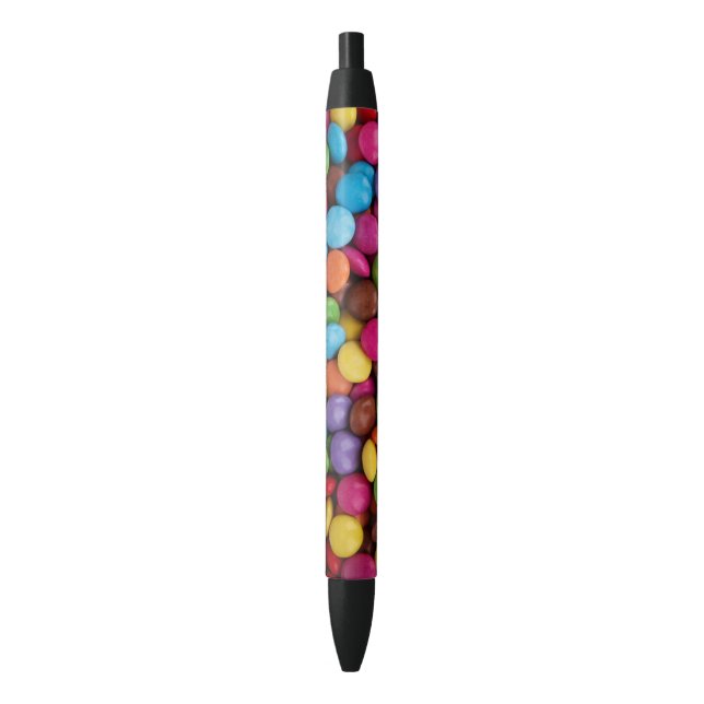 Colourful Candy, Candy Buttons, Sweets, Food Black Ink Pen (Front Vertical)