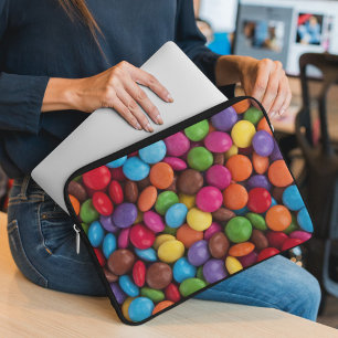 Colourful Candy, Candy Buttons, Sweets, Food Laptop Sleeve