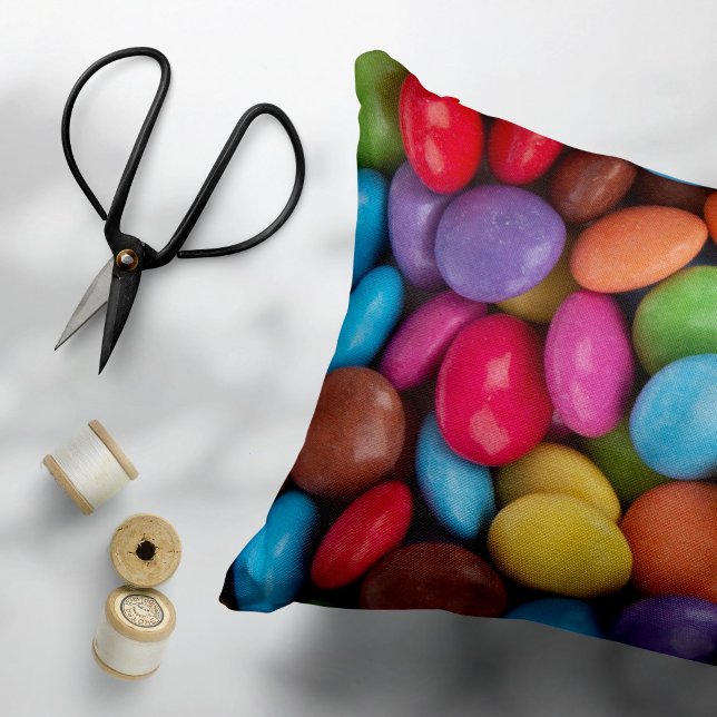 Colourful Candy, Candy Buttons, Sweets, Food Pillowcase (Creator Uploaded)