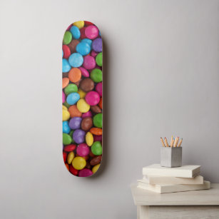 Colourful Candy, Candy Buttons, Sweets, Food Skateboard