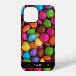 Colourful Candy, Candy Buttons, Sweets, Your Name iPhone 12 Pro Case