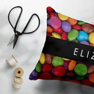 Colourful Candy, Candy Buttons, Sweets, Your Name Pillowcase