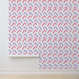 Colourful Candy Cane Pattern Wallpaper