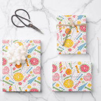 Colourful Candy Explosion Lollipop Orange Pink Red
