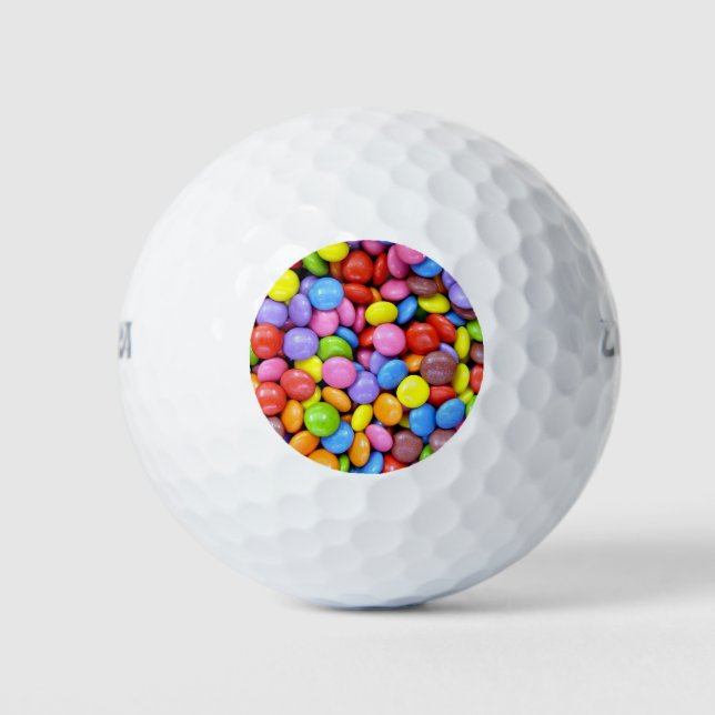 Colourful Candy Golf Balls (Front)