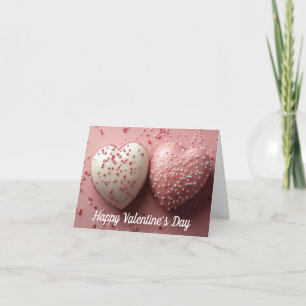 Colourful Candy Hearts Valentine's Greeting Holiday Card