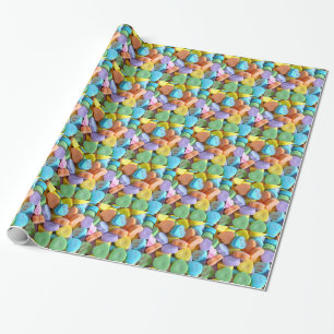 Colourful Candy Hearts Wrapping Paper