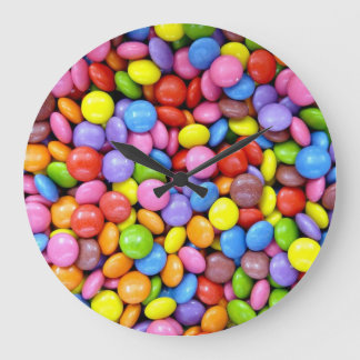 Colourful Candy Large Clock