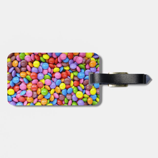 Colourful Candy Luggage Tag (Back Horizontal)