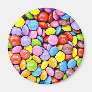 Colourful Candy Pieces Food Refrigerator Magnets