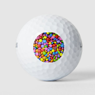 Colourful Candy Pieces Golf Balls