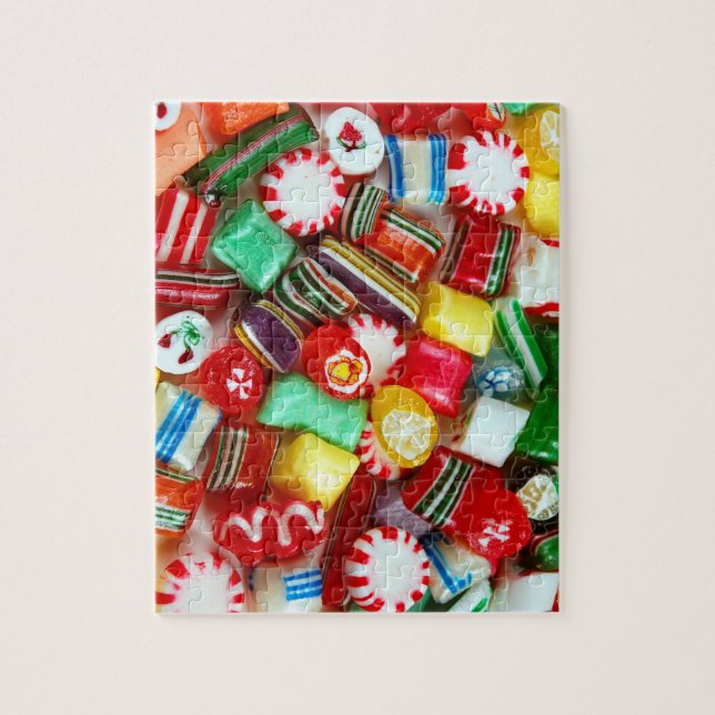 Colourful candy pieces jigsaw puzzle (Vertical)