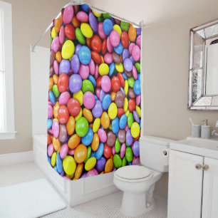 Colourful Candy Pieces Shower Curtain