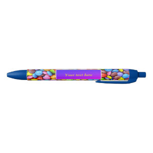 Colourful Candy Pieces TEMPLATE Black Ink Pen