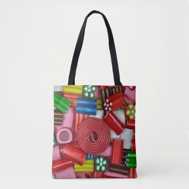 Colourful candy pieces tote bag (Front)