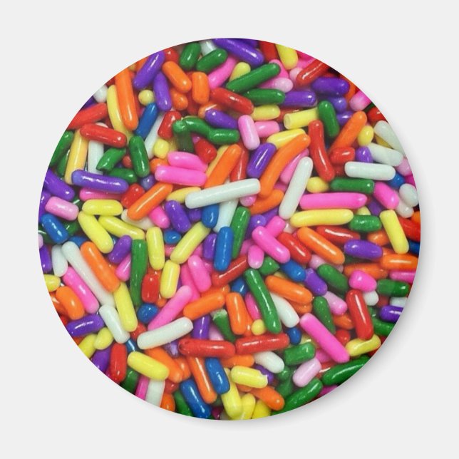 Colourful Candy Sprinkles Magnet (Front)