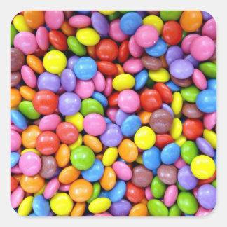 Colourful Candy Square Sticker