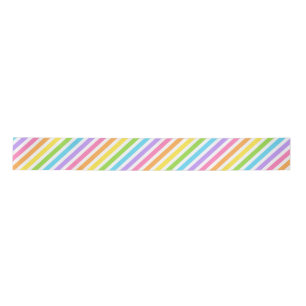 Colourful Candy Stripe Satin Ribbon