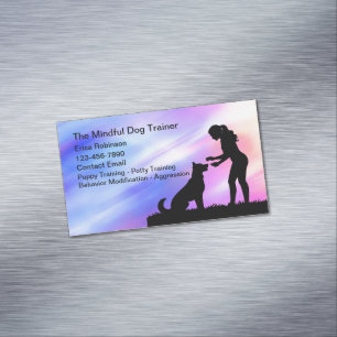 Colourful Canine Dog Trainer Business Cards