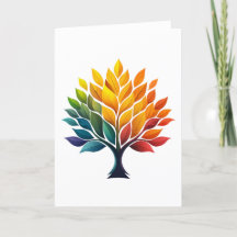 Colourful Canopy Greetings Card