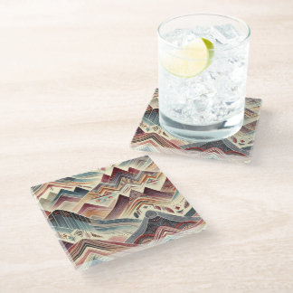 Colourful Canyons Glass Coaster
