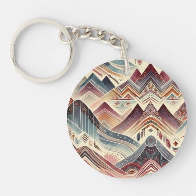 Colourful Canyons Key Ring (Front)