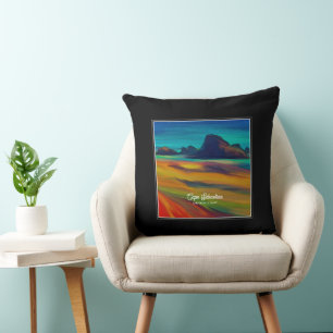 Colourful Cape Sebastian Oregon Coast Art Cushion