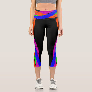 Colourful Capri Cropped 05 Yoga Pants