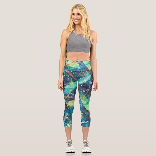 Colourful Capri Leggings (Front)
