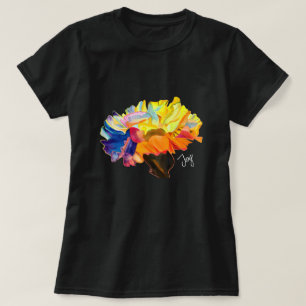 Colourful carnation watercolor flower T-Shirt