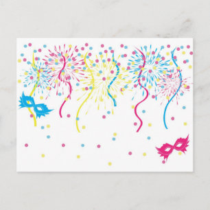 Colourful Carnival Postcard