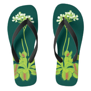 Colourful Carnivorous Venus Flytraps Flip Flops