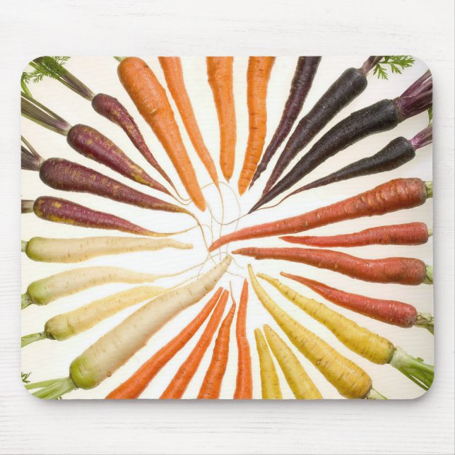 Colourful Carrots Mouse Mat (Front)