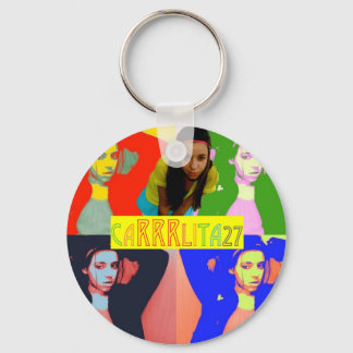 Colourful Carrrlita27 Buttons! Key Ring