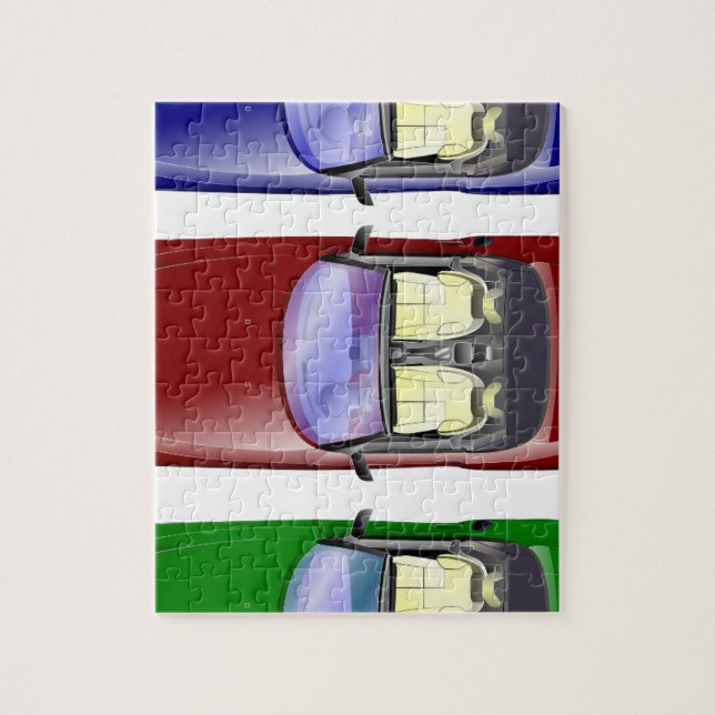 Colourful cars jigsaw puzzle (Vertical)