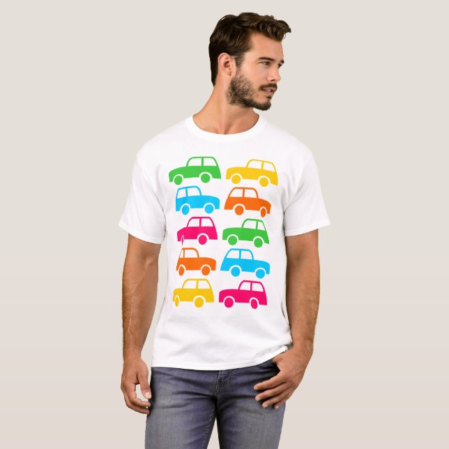Colourful Cars T-Shirt (Front Full)
