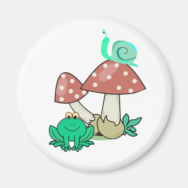 Colourful cartoon art magnet (Front)