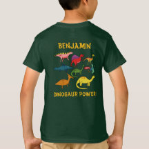 Colourful Cartoon Dinosaurs with Custom Name