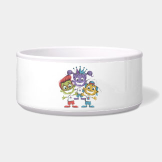 Colourful Cartoon Kids with Playful Expressions