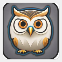 Colourful Cartoon Owl (2)