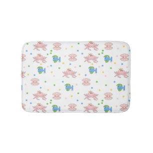 Colourful Cartoon Sealife Kid's Bath Mat