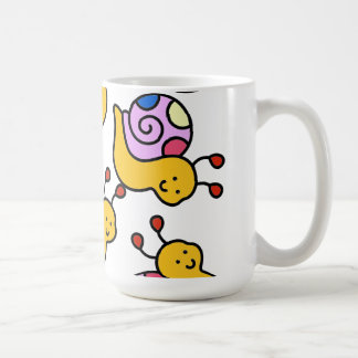 Colourful Cartoon Snail Pattern Coffee Mug