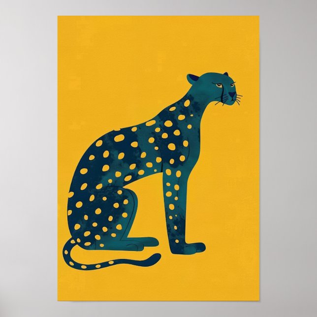 Colourful Cartoon Street Scene Poster for Kids Roo (Front)