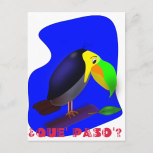 Colourful cartoon Toucan Postcard