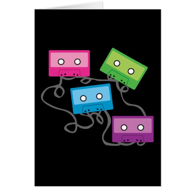 Colourful Cassette Tapes (Front)