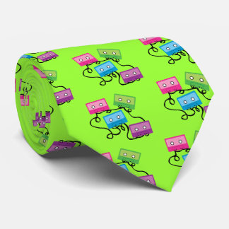 Colourful Cassette Tapes Tie