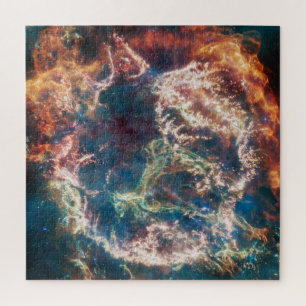 Colourful Cassiopeia A   Supernova   JWST Jigsaw Puzzle
